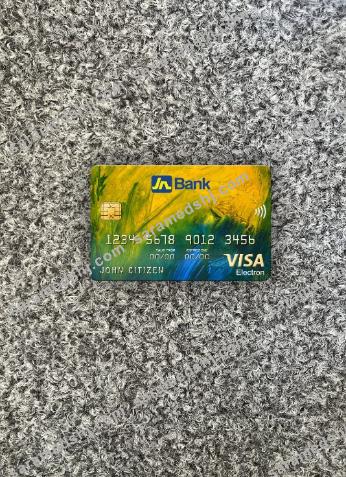 Jamaica National Bank visa electron card photolook front